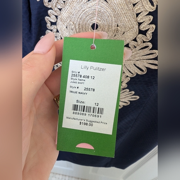 NWT Navy&Gold Lilly Pulitzer Dress - Picture 6 of 10